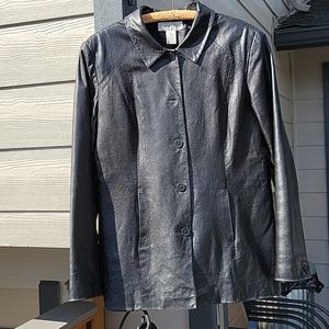 Alfani Real Lambs Leather Blazer/Jacket